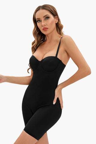 Full Body Shaper with Built-In Bra, Tummy Control & Thigh Slimmer