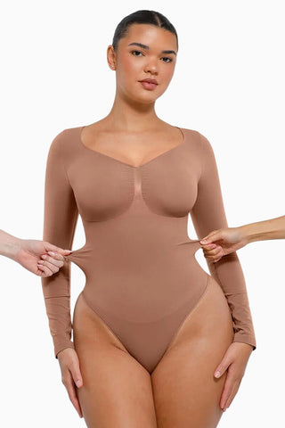 Long Sleeve Bodysuit Shaper, Tummy Control Bodyshaper