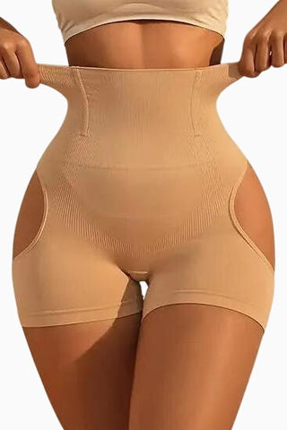Seamless Butt Lifting Shorts, High Waist Tummy Control Shaper
