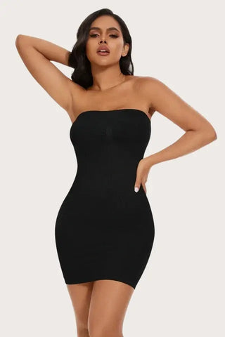 Strapless Shapewear Dress, Seamless Tummy Control Slip Shaper