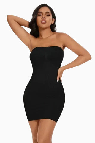 Strapless Shapewear Dress, Seamless Tummy Control Slip Shaper