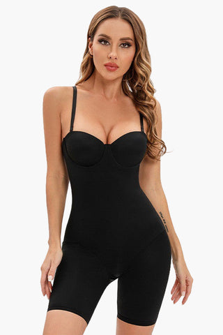 Full Body Shaper with Built-In Bra, Tummy Control & Thigh Slimmer