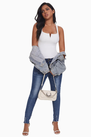 V-Neck Shapewear Bodysuit Top