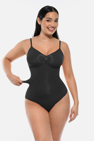 Snatched Thong Bodysuit Shapewear, Tummy Control & Bust Support