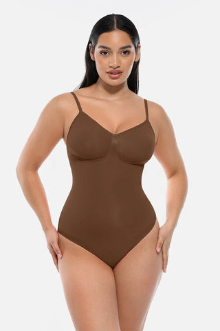 Snatched Thong Bodysuit Shapewear, Tummy Control & Bust Support