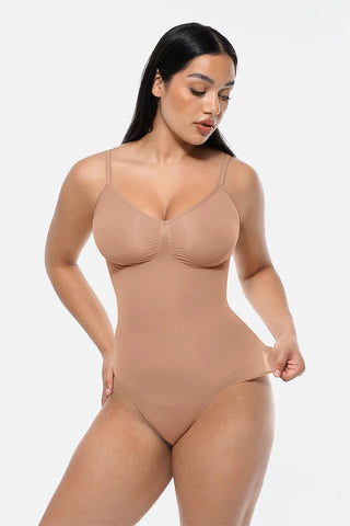 Snatched Thong Bodysuit Shapewear, Tummy Control & Bust Support