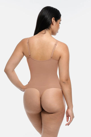 Snatched Thong Bodysuit Shapewear, Tummy Control & Bust Support